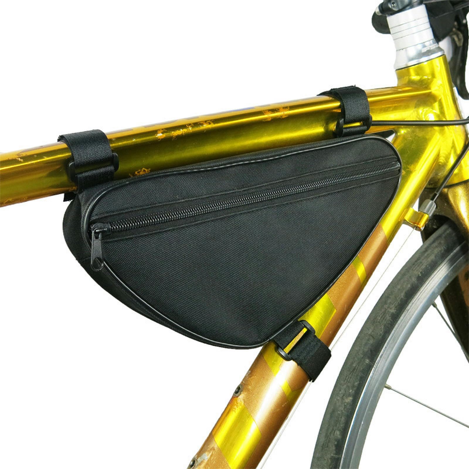 keynoyin Fahrradausrüstung und Zubehör, Fahrrad-Toolkit, Mountainbike-Dreiecktasche – Schwarz – 26,5 x 13 x 7 cm von keynoyin