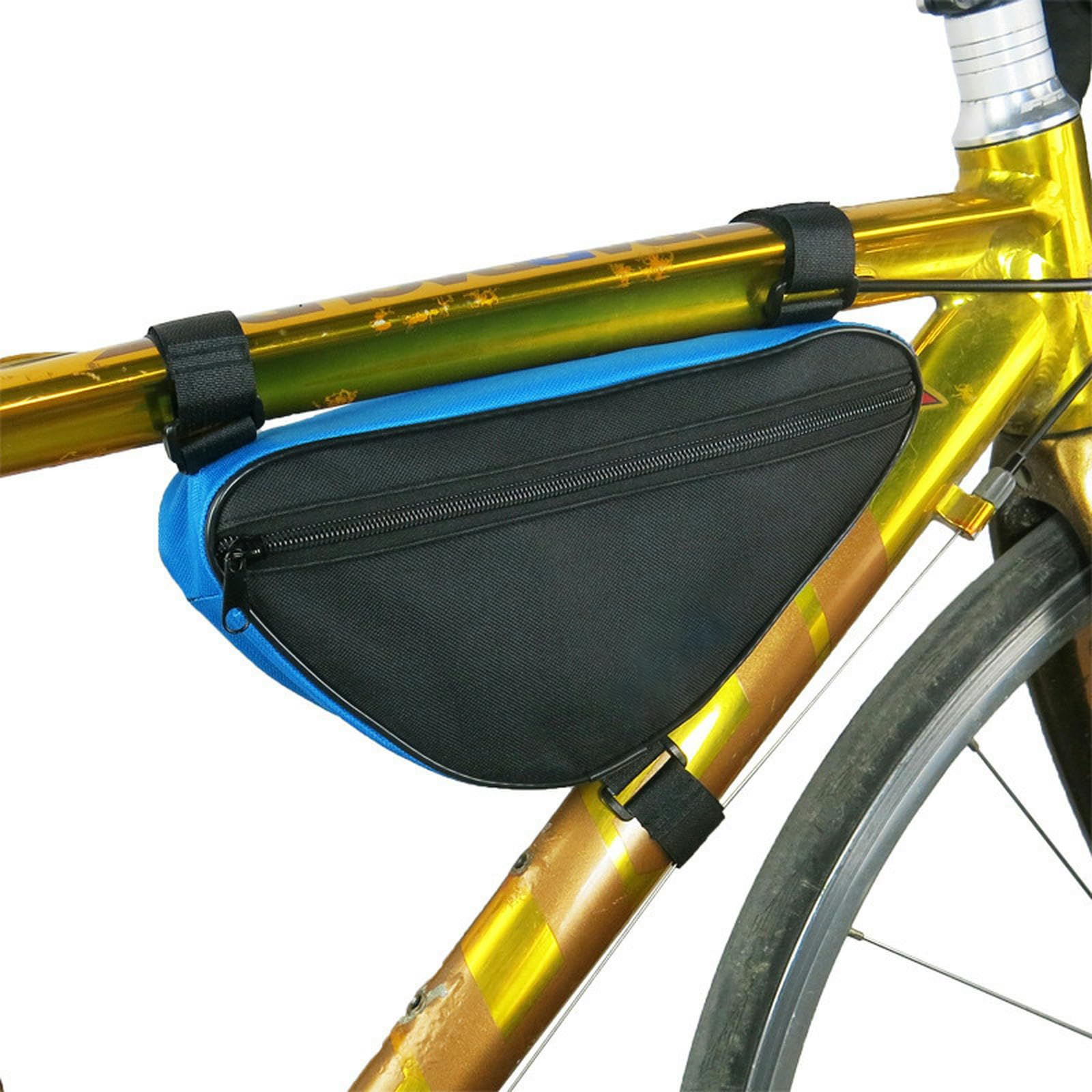 keynoyin Fahrradausrüstung und Zubehör, Fahrrad-Toolkit, Mountainbike-Dreiecktasche – schwarz und blau – 26,5 x 13 x 7 cm von keynoyin