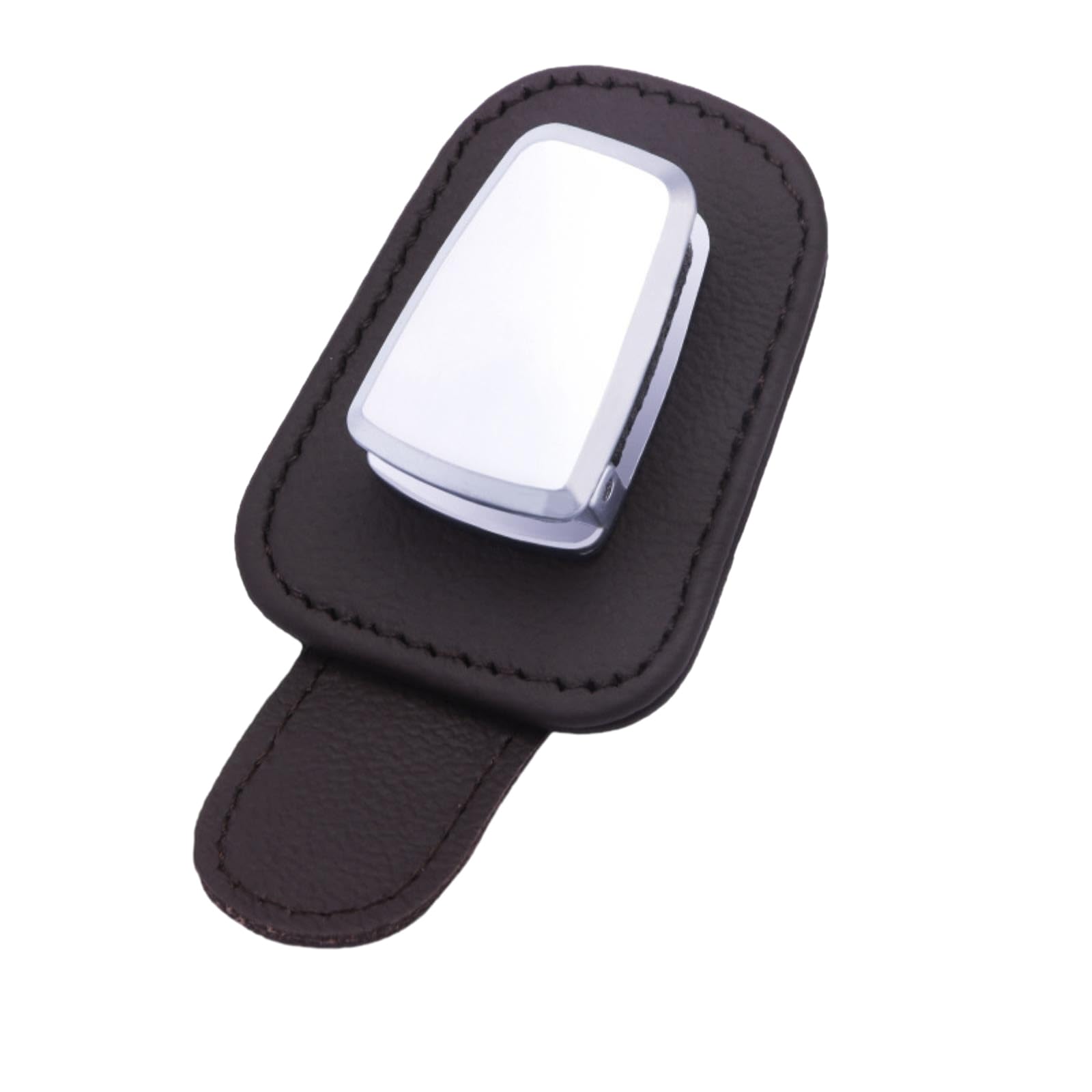 keynoyin Kreative Multifunktions Auto Brillenclip Auto Leder Sonnenbrillenhalter Braun von keynoyin