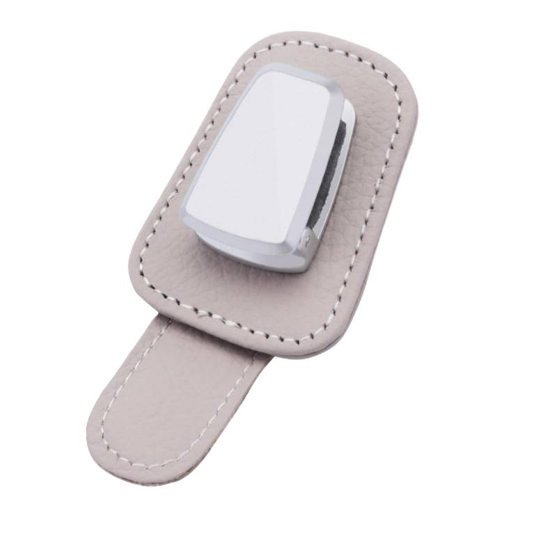 keynoyin Kreative multifunktionale Auto Brillenclip Auto Leder Sonnenbrillenhalter - Beige von keynoyin