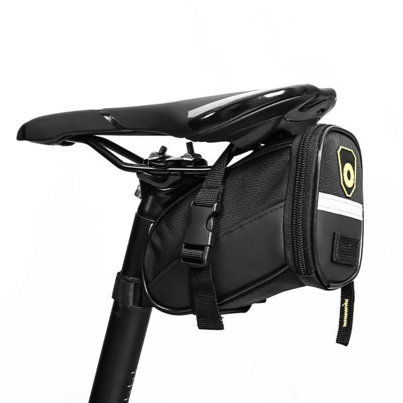 keynoyin Mountainbike Hecktasche Satteltasche Werkzeug Rücksitzkissen Reitausrüstung Tasche - Pure Black von keynoyin