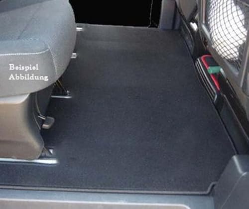 Fußmatte Matte für Mercedes Vito V-Klasse W447 (ab 2014) 1.Sitzreihe Automatte Velours Matte Autoteppich Passform 3 + 4 Schienen abgedeckt Schwarz von kh Teile