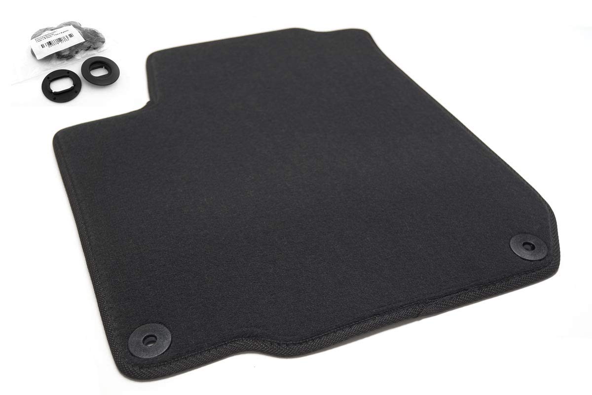 Fußmatte passend für Golf 4 IV Premium Velours Qualität Automatte schwarz Fahrermatte von kh Teile