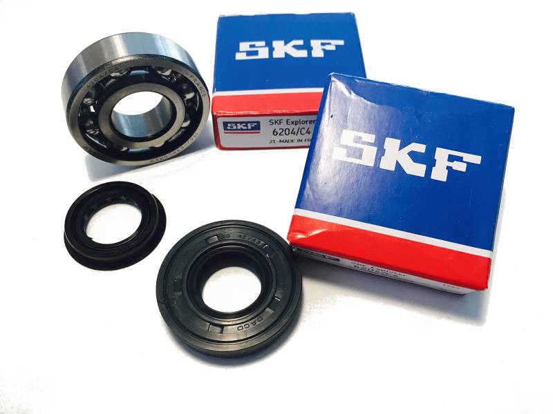 Kurbelwellenlager Set mit SKF C4 Kugellagern und Simmerringen Hi-Quality Metallkäfig Yamaha Aerox von khperformance