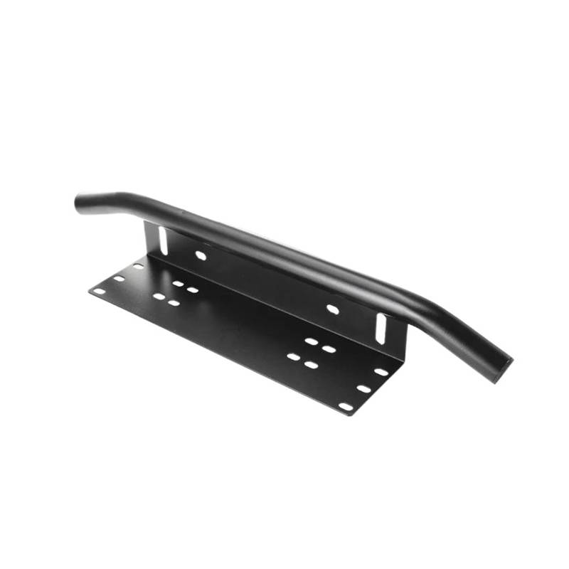 Auto Frontlippe Spoiler 2022 Auto-Kennzeichenhalterung Für Geländewagen, Frontstoßstange, Modifizierte Aluminiumlegierung, Verdickter Lichtrahmen Front Spoiler Lippe(Schwarz) von kjjukrhfs