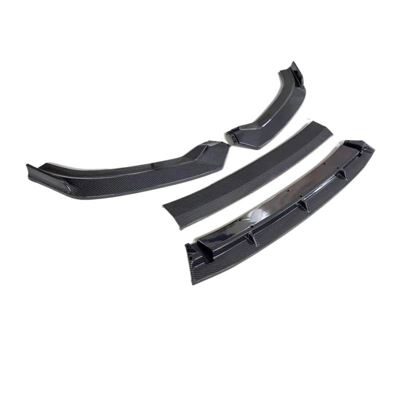 Auto Frontlippe Spoiler Für A3 S3 8VS 8V7 2016-2019 Frontstoßstange Unterkinnlippenschutz Kinnabweiserschutz Tuning Breiter Spoilerdiffusor Front Spoiler Lippe(Carbon Fiber Look) von kjjukrhfs