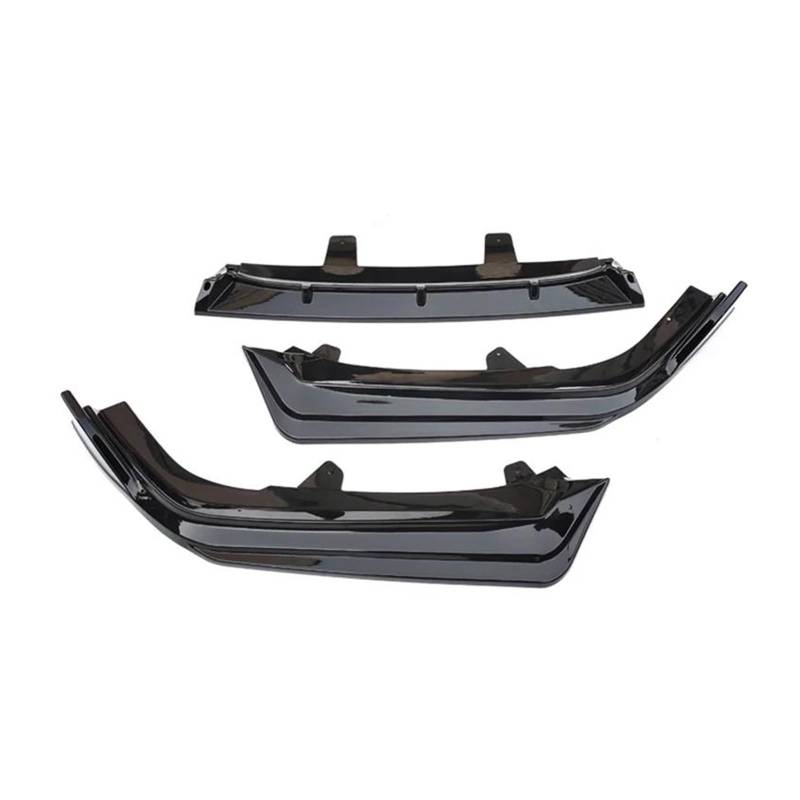 Auto Frontlippe Spoiler Für Accord 10.5th Gen 2021-2022 Frontstoßstange Lip Spoiler Splitter Deflektor Guards Body Kit Auto Auto Zubehör Front Spoiler Lippe(Bright Black A) von kjjukrhfs