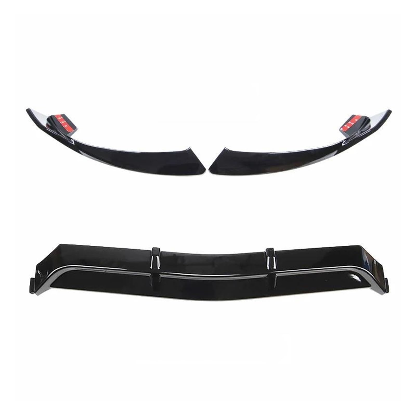 Auto Frontlippe Spoiler Für Benz Für C Klasse W205 C205 C200 C250 C260 C300 C400 C450 Coupe Frontschürze Lip Body Kit Spoiler Splitter Diffusor Front Spoiler Lippe(Black(2014-2018)) von kjjukrhfs