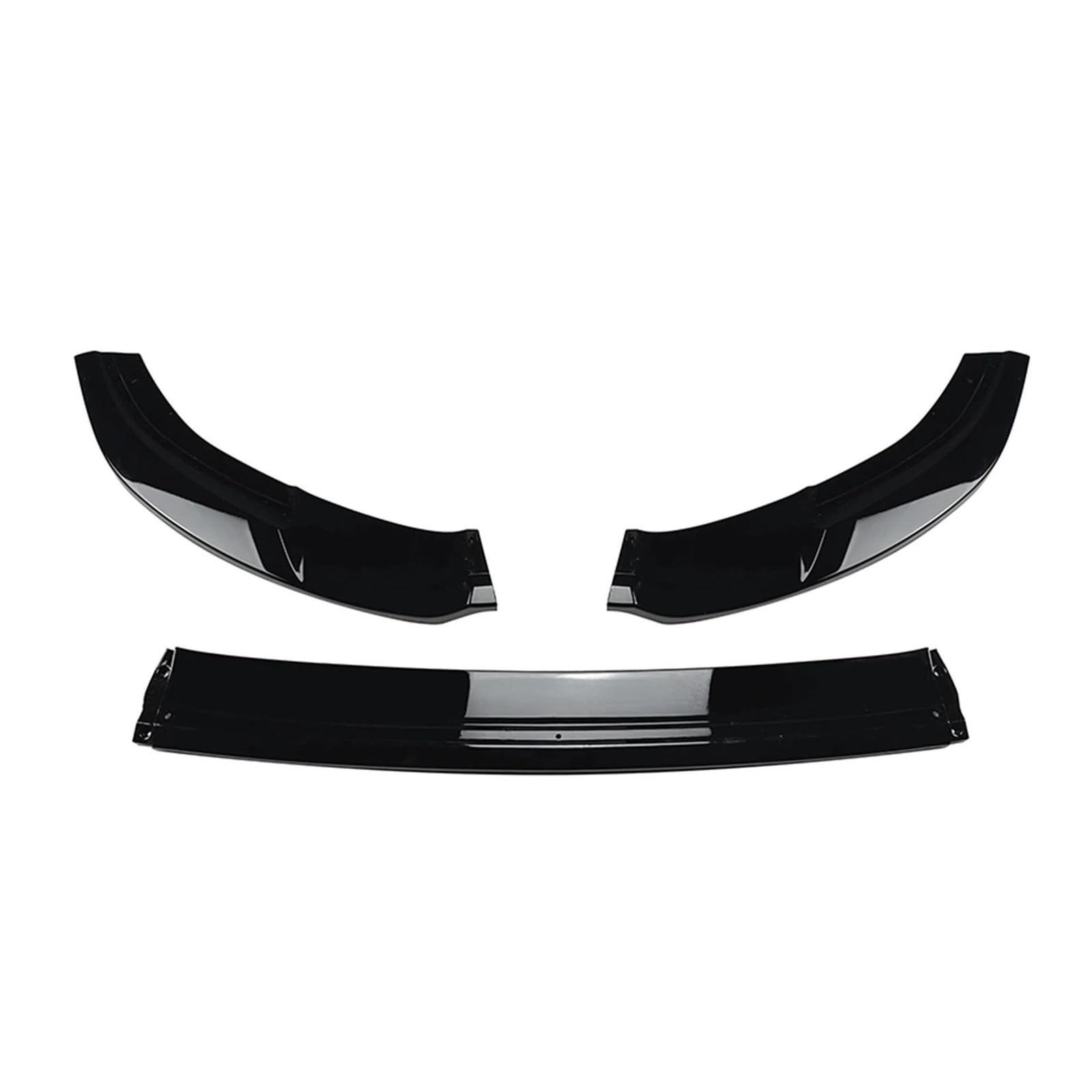 Auto Frontlippe Spoiler Für VW Für Golf 7 MK7 Für GTI R Für 2013-2016 Carbonfaser-Look/Schwarz Glänzend Frontspoilerlippensplitter-Schutzkit Front Spoiler Lippe(Glossy Black) von kjjukrhfs