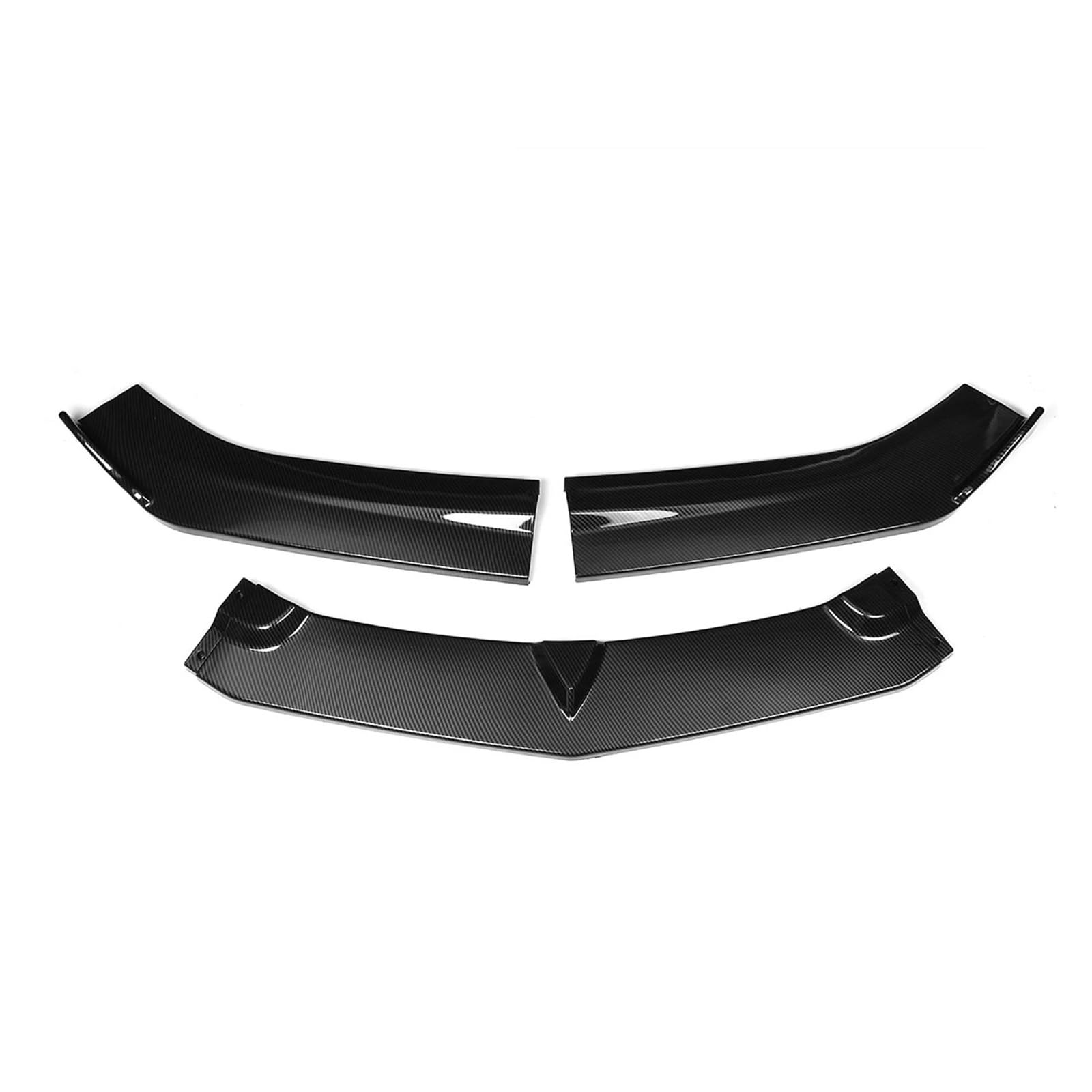 Auto Frontlippe spoiler Für Chevy Für Camaro 2015-2018 Auto Front Stoßstange Lip Spoiler Splitter Diffusor Body Kit Abdeckung Schutz Carbon Fiber Stil A Set 3 Stücke Front Spoiler Lippe(Carbon Fiber S von kjjukrhfs