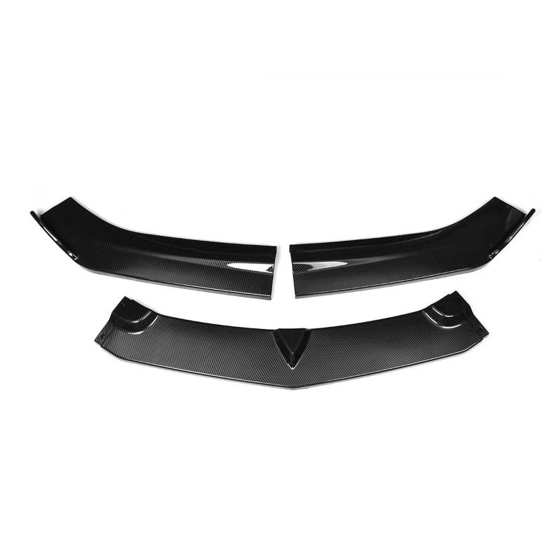 Auto Frontlippe spoiler Für Chevy Für Camaro 2015-2018 Auto Front Stoßstange Lip Spoiler Splitter Diffusor Body Kit Abdeckung Schutz Carbon Fiber Stil A Set 3 Stücke Front Spoiler Lippe(Carbon Fiber S von kjjukrhfs