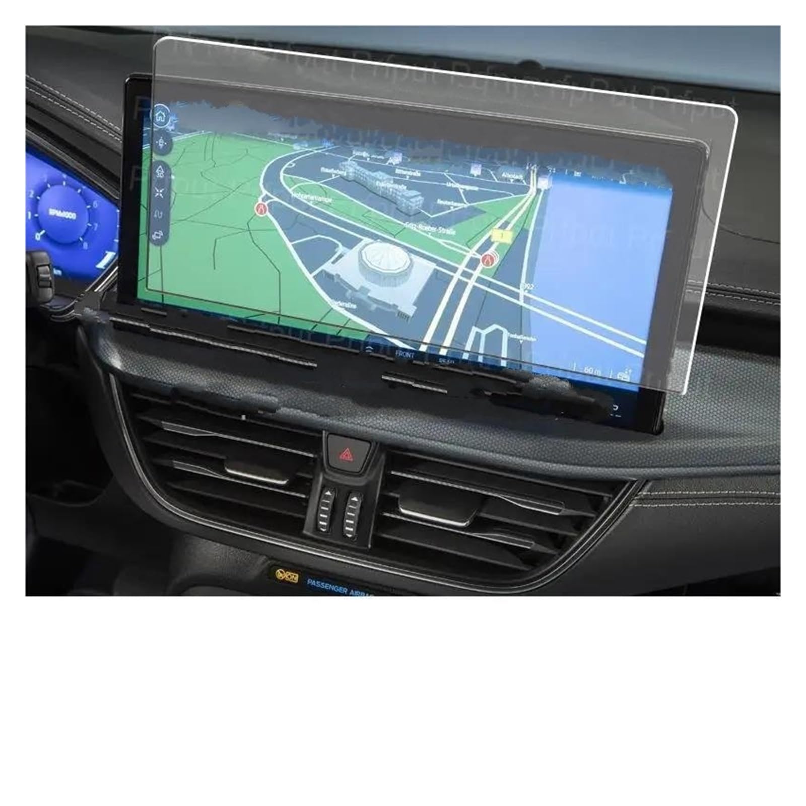 Auto Navi Folie Für Ford Für Focus 2023 13,2 Zoll Auto Infotainment Radio GPS Navigation Gehärtetem Glas Screen Protector Film Auto Displayschutzfolie von kjjukrhfs