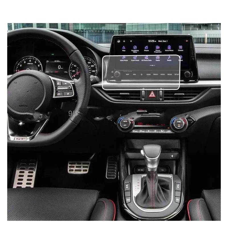 Auto Navi Folie Für KIA Für Forte 2022 EX GT 10,25 Zoll Auto Radio GPS Navigation Display Auto Bildschirm Aufkleber Film Gehärtetes Glas Screen Protector Auto Displayschutzfolie von kjjukrhfs