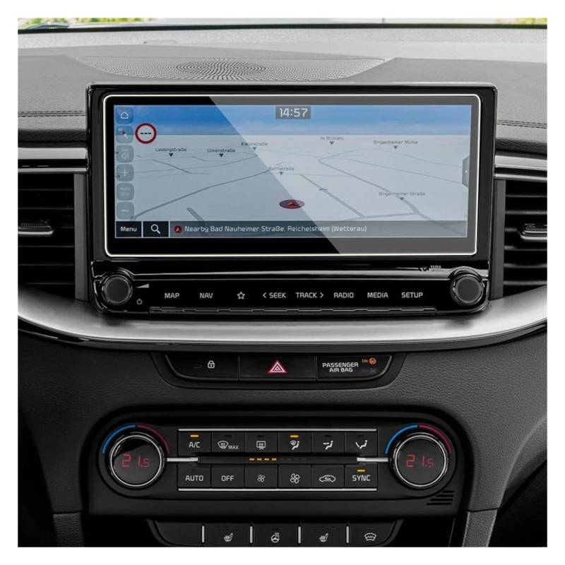 Auto Navi Folie Für KIA Für Xceed 2020 2021 2022 10,25 Zoll Auto GPS Navigation Film LCD Center Bildschirm Gehärtetem Glas Schutz Film Zubehör Auto Displayschutzfolie von kjjukrhfs