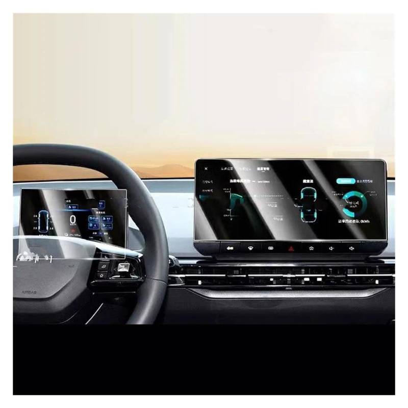 Auto Navi Folie Für MG4 Für EV EH32 Für MG Mulan 2022 2023 Auto GPS Navigation Dashboard Anti-Scratch Zubehör Gehärtetem Glas Screen Protector Film Auto Displayschutzfolie(10.25inch GPS 1set) von kjjukrhfs