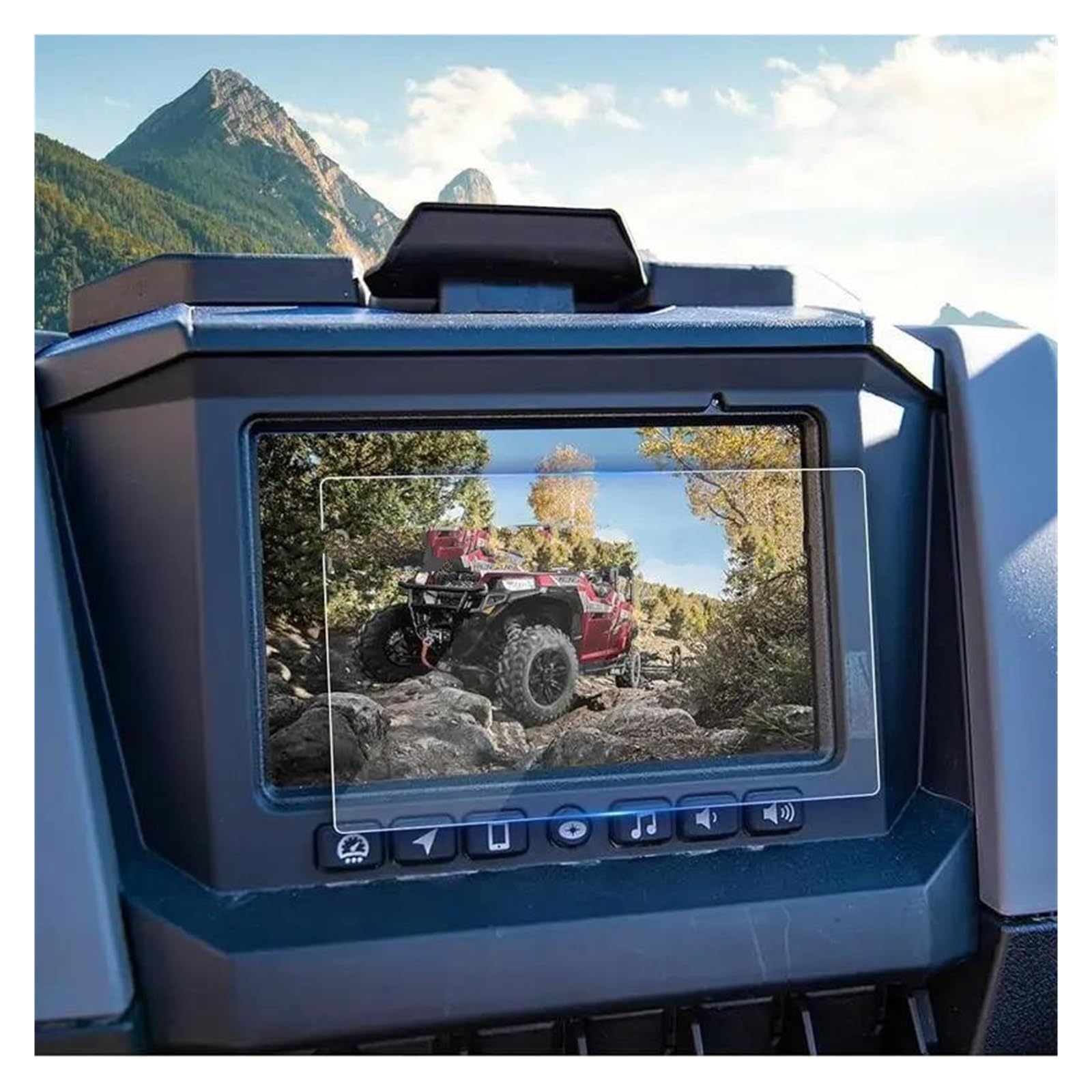 Auto Navi Folie Für Polaris Für RZR PRO XP/R Turbo Sportsman Für Ranger Allgemeine 2019-2024 GPS Navigation Schutz Film TPU Screen Protector Auto Displayschutzfolie von kjjukrhfs