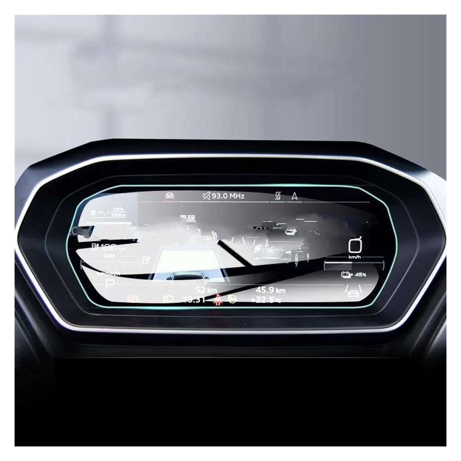 Auto Navi Folie Für Q4 E-tron 2022 10,25 Zoll Instrument Auto Innen Anti-Scratch Film Gehärtetes Glas Screen Protector Auto Displayschutzfolie von kjjukrhfs