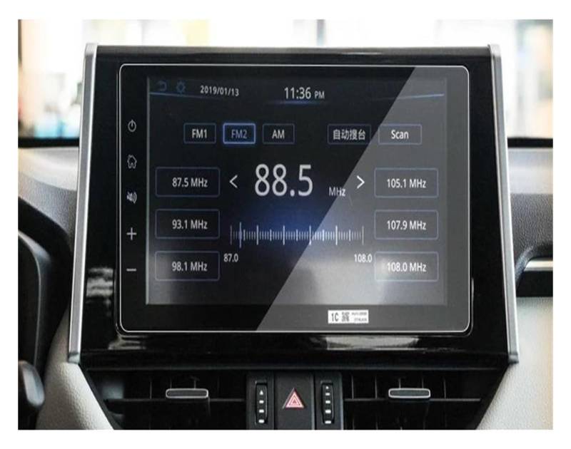 Auto Navi Folie Für Toyota Für RAV4 2019 2020 Zubehör Gehärtetes Glas Auto Navigation Display-schutzfolie Aufkleber Auto Screen Protector Film Auto Displayschutzfolie von kjjukrhfs