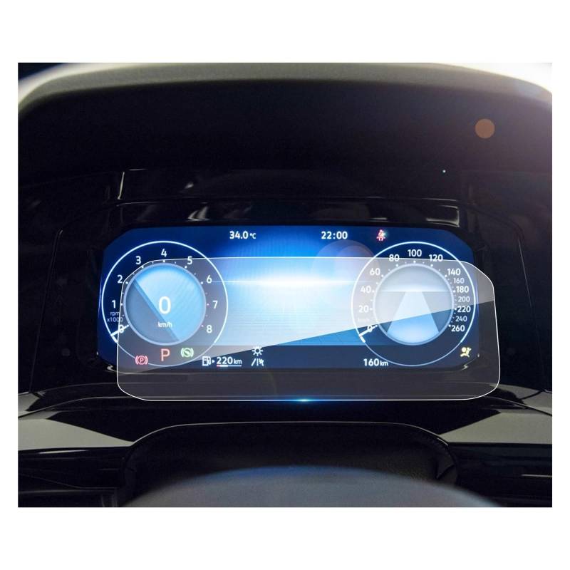 Auto Navi Folie Für VW Für Golf 8 MK8 2020 2021 2022 2023 10 Zoll Auto Navigation Display Screen Protector Auto Innen Zubehör Auto Displayschutzfolie(10.25-Inch) von kjjukrhfs