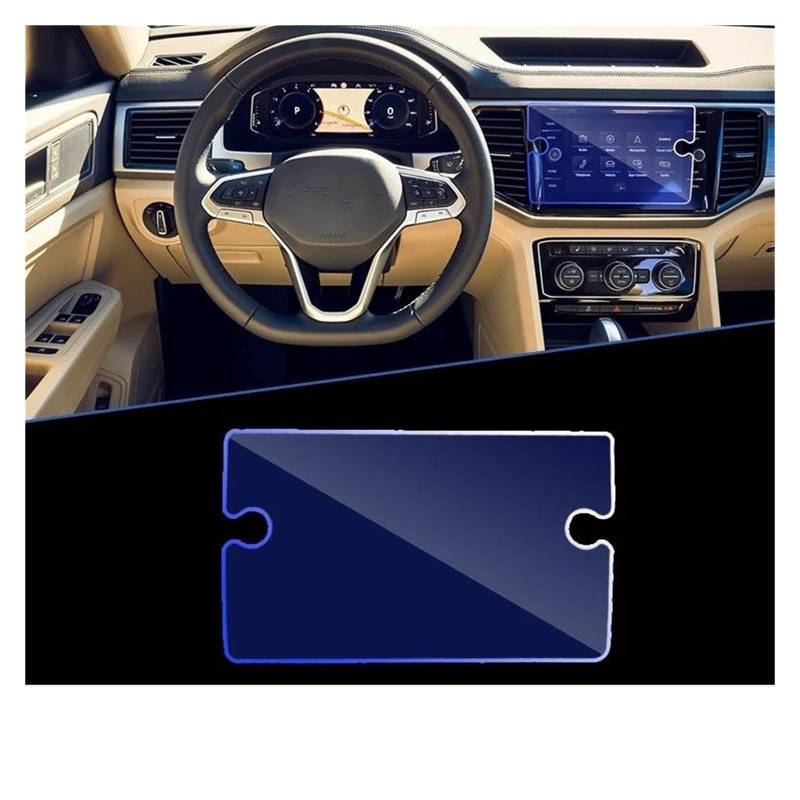 Auto Navi Folie Für VW Für Taos Für Tharu 2022 Auto Navigation Auto Instrument Ultra-Dünne Film Screen Protector Gehärtetem Glas Zubehör Auto Displayschutzfolie(for GPS) von kjjukrhfs