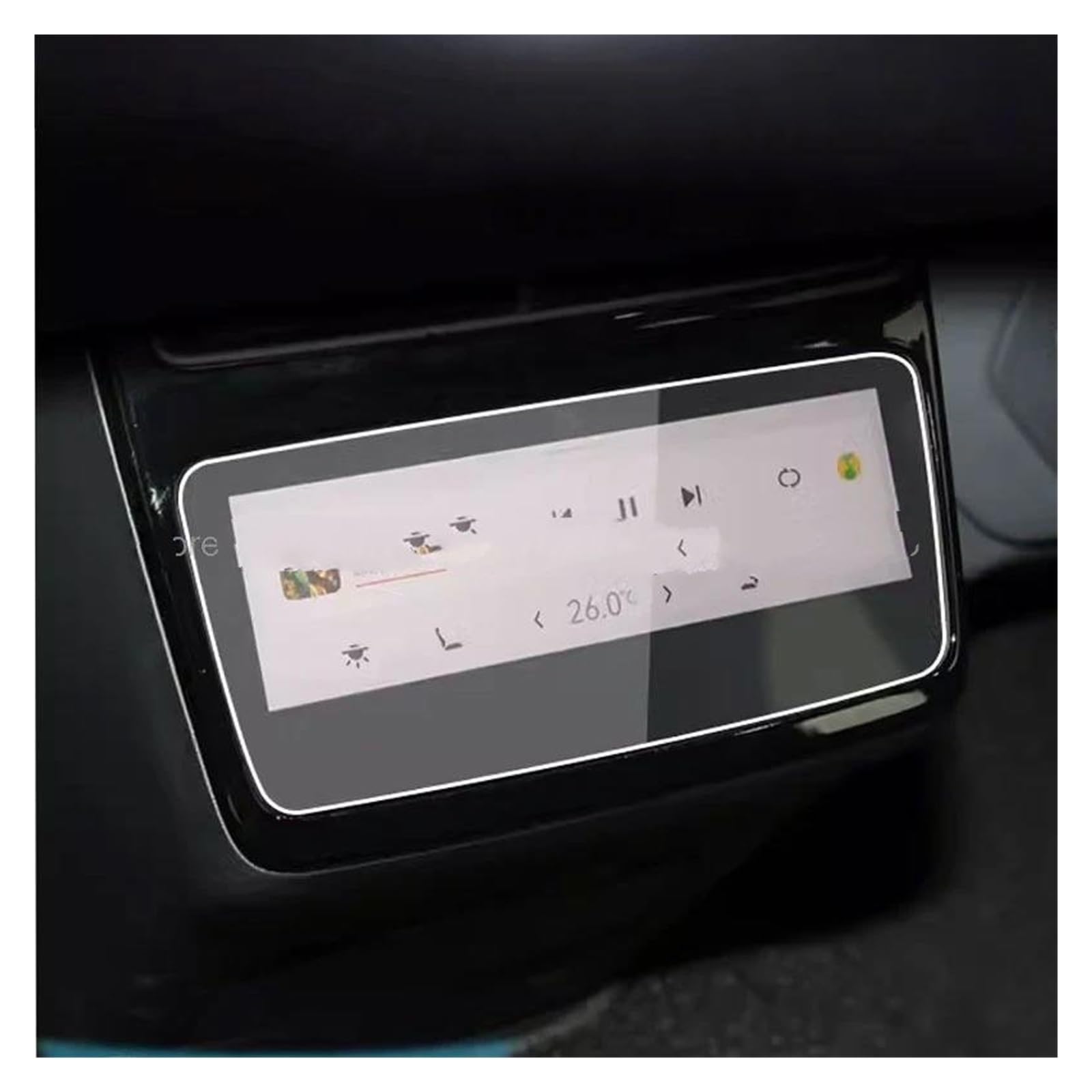 Auto Navi Folie Für ZEEKR 001 2024 Auto Hinten Klima Touchscreen Hinten Klimaanlage Anti-Scratch Film TPU Schutz Film Auto Displayschutzfolie von kjjukrhfs