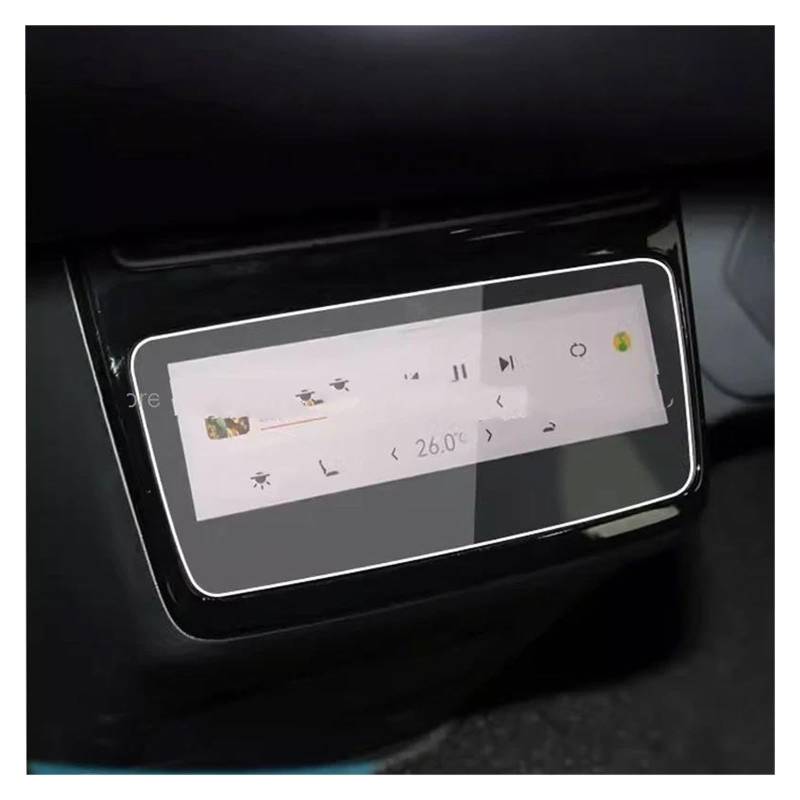 Auto Navi Folie Für ZEEKR 001 2024 Auto Hinten Klima Touchscreen Hinten Klimaanlage Anti-Scratch Film TPU Schutz Film Auto Displayschutzfolie von kjjukrhfs