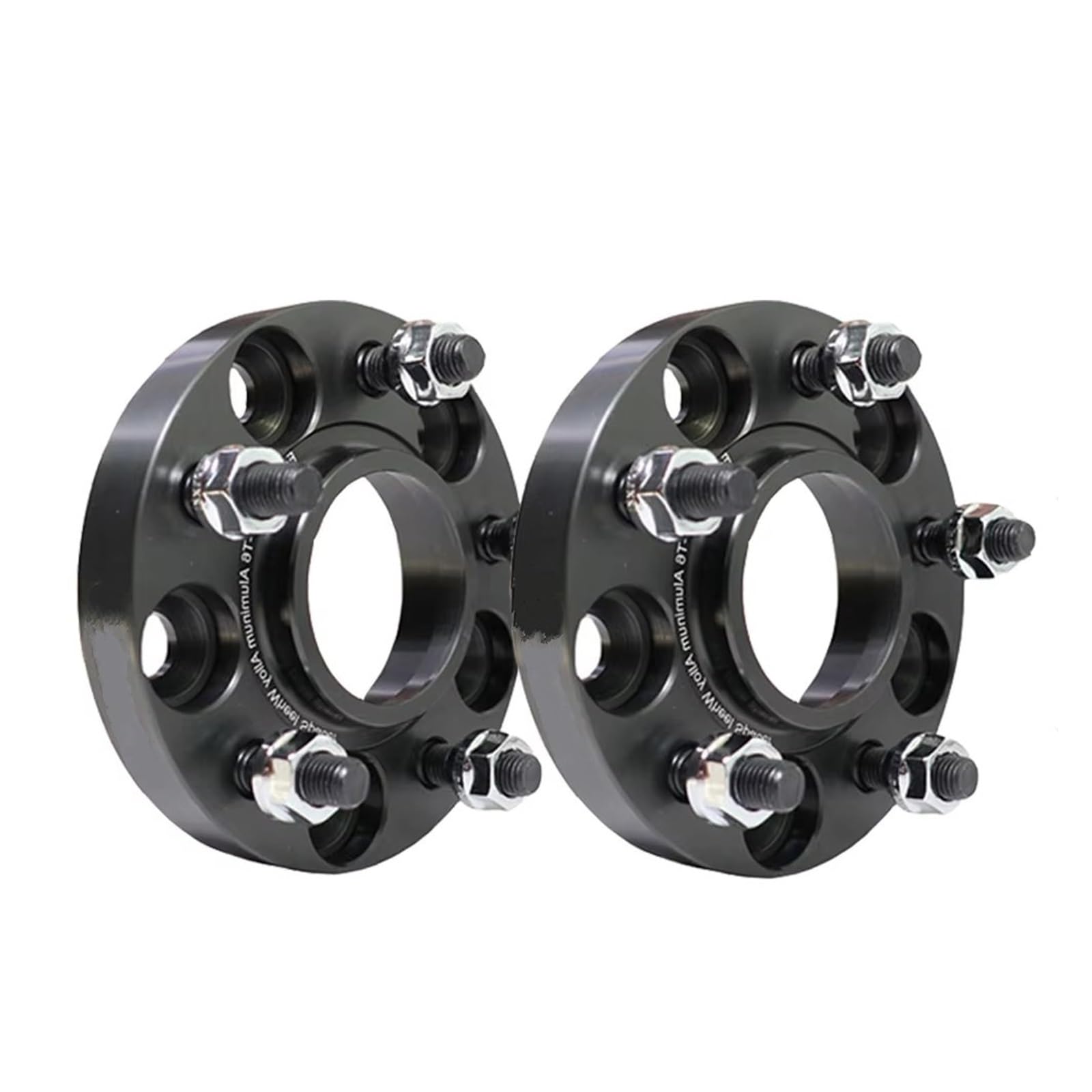 Distanzscheibe Räder 2 Stück 5 X 114.3 60.1 Mm M12 X 1.5 Spurverbreiterungs-Adapter-Set Wheel Spacers Hinten(2Pcs 30mm(Black)) von kjjukrhfs