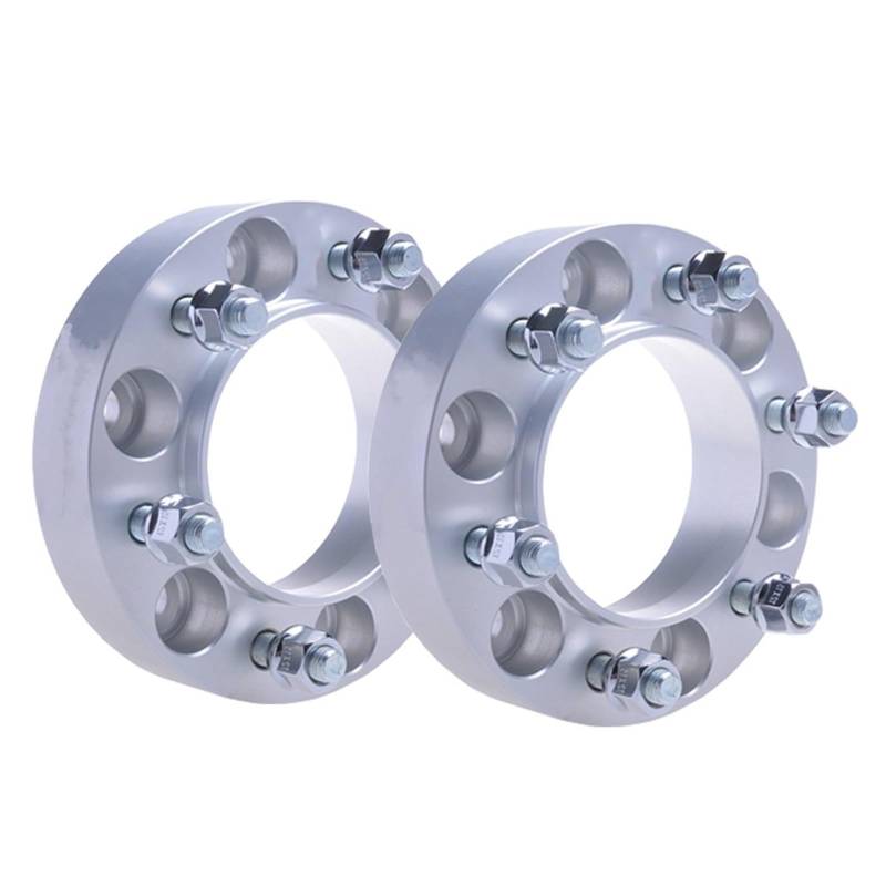 Distanzscheibe Räder Für Great Für Wall Für GWM Für KING Für K0NG Für POER 2PCS 6x1397 CB 100.1 Aluminium Auto Rad Spacer Adapter Wheel Spacers Hinten(2PCS Silver 30mm) von kjjukrhfs