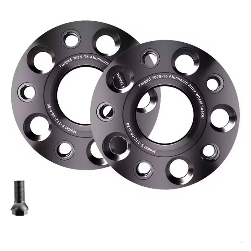 Distanzscheibe Räder Für Infiniti Für Q30 Für QX30 2 Stück 5x112 CB 66.6 Mm M14 X 1.5 Spurverbreiterungen Aluminiumnabe Verbreiterter Adapter Wheel Spacers Hinten(2pcs Spacer 30mm) von kjjukrhfs