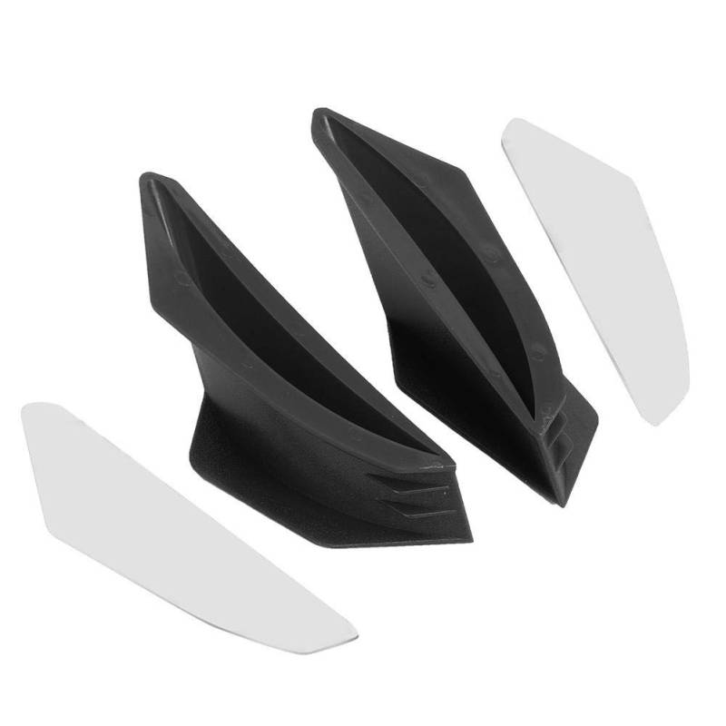 Motorrad-Winglets Aerodynamischer modifizierter Spoiler für Motorrad (schwarz) von koulate