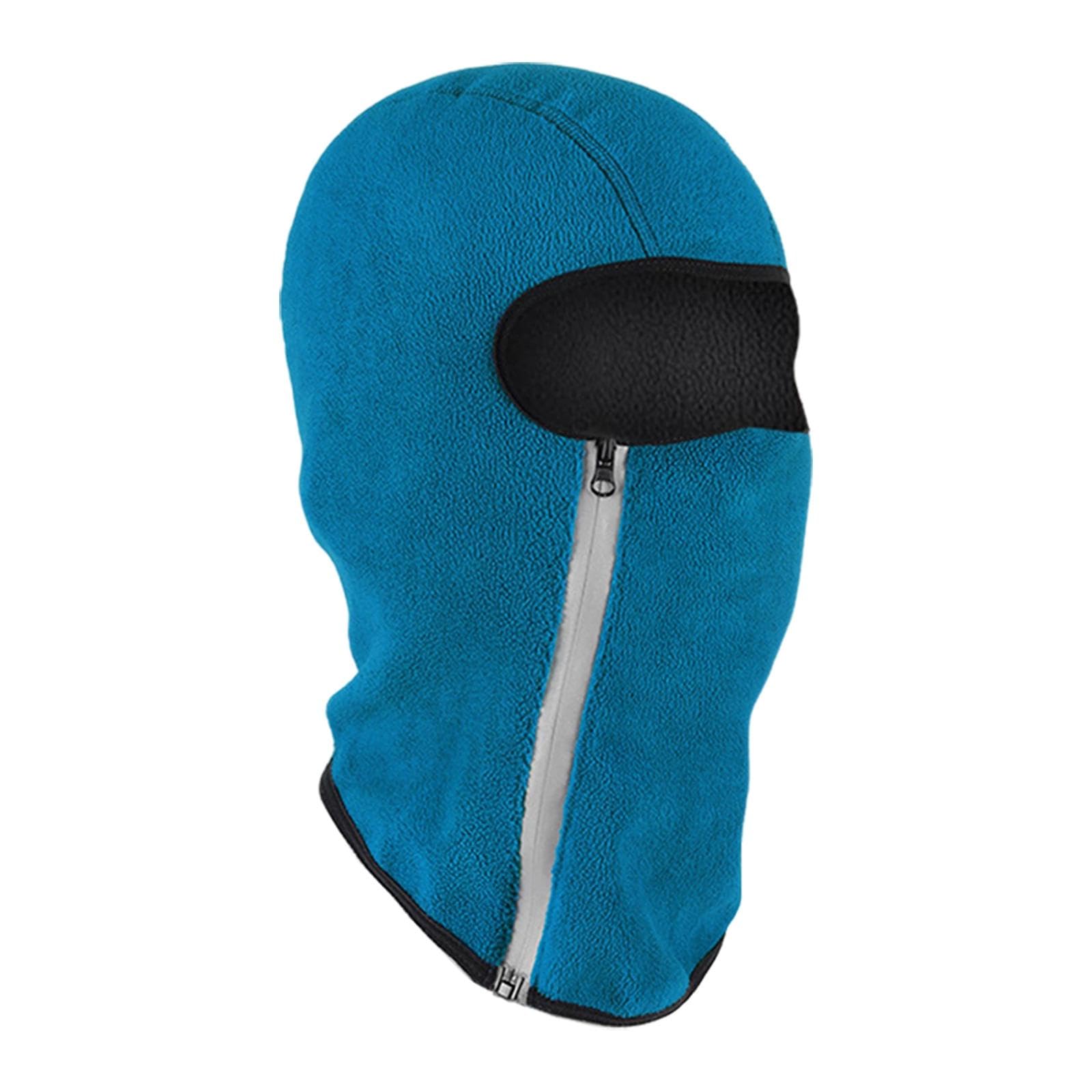 kowaku , Gesichtsmaske, Skimaske, Winddichte Kapuze, Thermokappe, atmungsaktiv, hält warm, vollständige Gesichtsabdeckung zum, Blau von kowaku