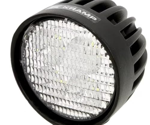 Arbeitsscheinwerfer LED, 40W, 4000lm, round, white, 10/30 V, 84x126x71.8mm, AMP plug, 4 LED's, 360 degrees, Kramp LA10551 | 8719493098709 von kramp