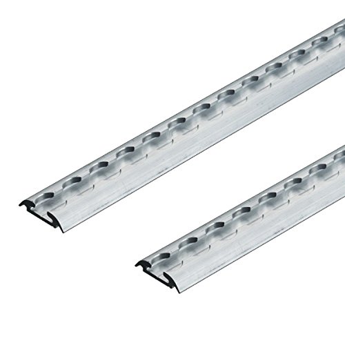 kuriershop 2 x Airlineschiene, Halbrundprofil Premium Light, Länge 1,5m Zurrschiene zur Ladungssicherung gesamt 3m halbrunde Form von kuriershop