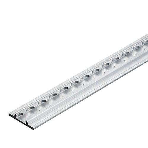 Airlineschiene, Flachprofil Premium Light, Länge 1 m, mit Flansch unten, Aluminium von kuriershop