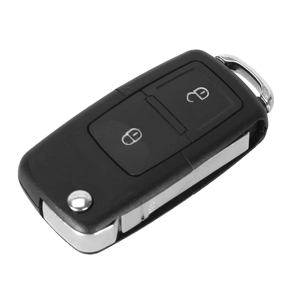 2 Tasten Remote Flip Folding Autoschlüsselschale für VW MK4 Bora Golf 4 5 6 Passat Polo Bora Touran von kuyuansu