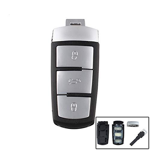 3-Tasten Smart Remote Schlüssel des Autos Abdeckung für den Fall Fob für VW Passat B6 3C B7 Magotan CC Autoschlüsselhülle Gehäuse für 3C0 959 752 BA 752 AD von kuyuansu