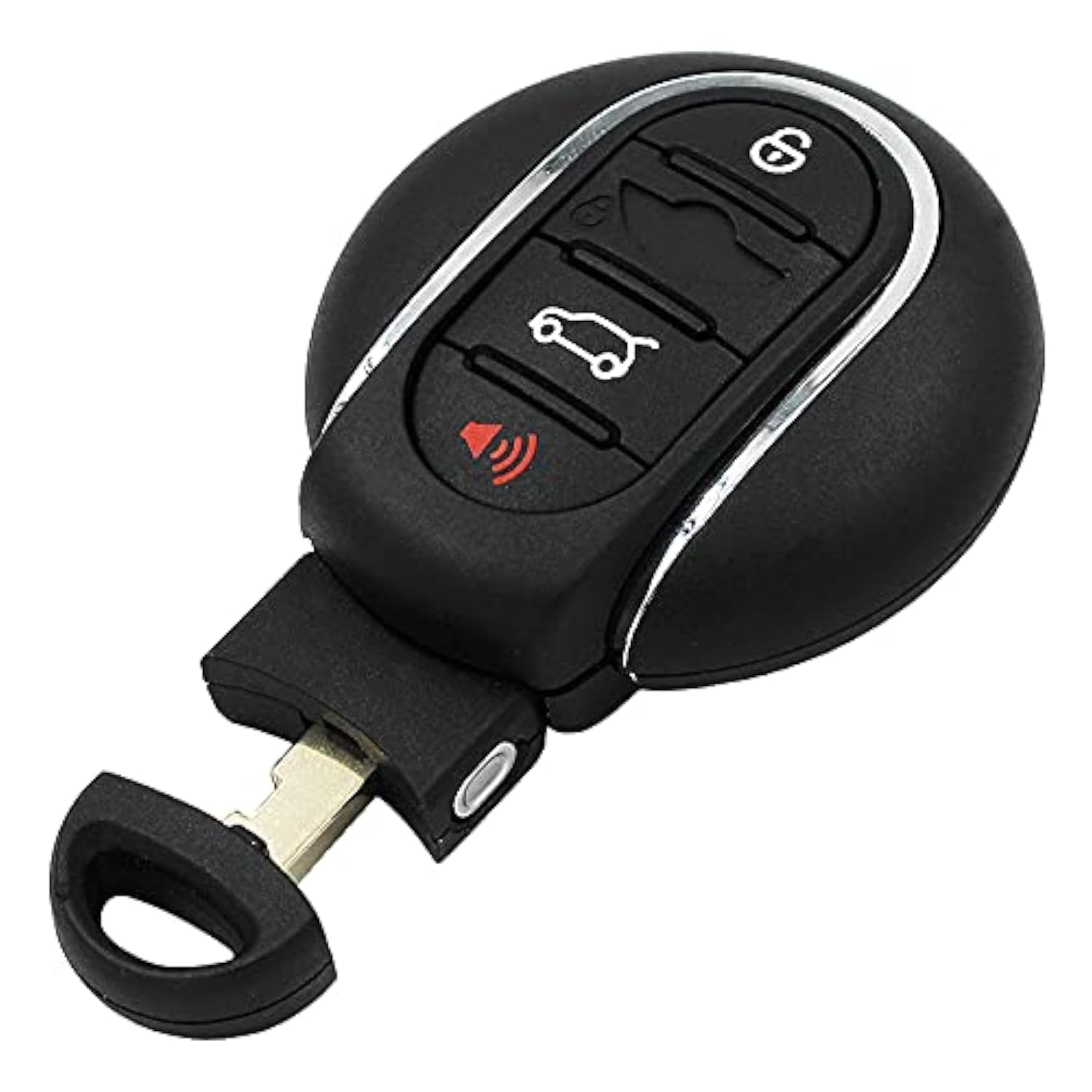 4 Tasten Smart Remote Autoschlüssel Shell Abdeckung fob Fall für BMW Mini Cooper F54 F55 F56 F60 2015 2016 2017 2018 mit Notschlüssel Klinge von kuyuansu