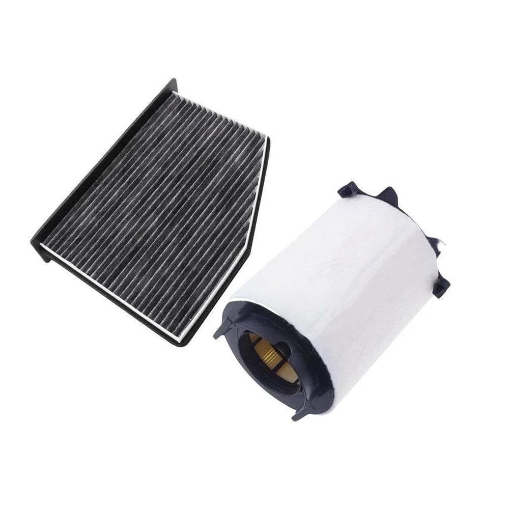 Automotor 2 Stück Luftfilter Innenraumfilter Für Touran 1.4T 2010-16 1.8T 2005-10 2.0L 2009-11 Für Tiguan 1.4T 2011-16 1K0129620C 1K0819653A von lEUCN