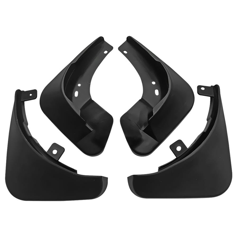 Karosserie-Anti-Schlamm ABS Auto Kotflügel Schwarz Splash Guards Schmutzfänger Für Skoda Fabia MK2 5J 2007 2008 2009 2010 2011 Vorne Hinten Kotflügel 4 Stücke von lEUCN