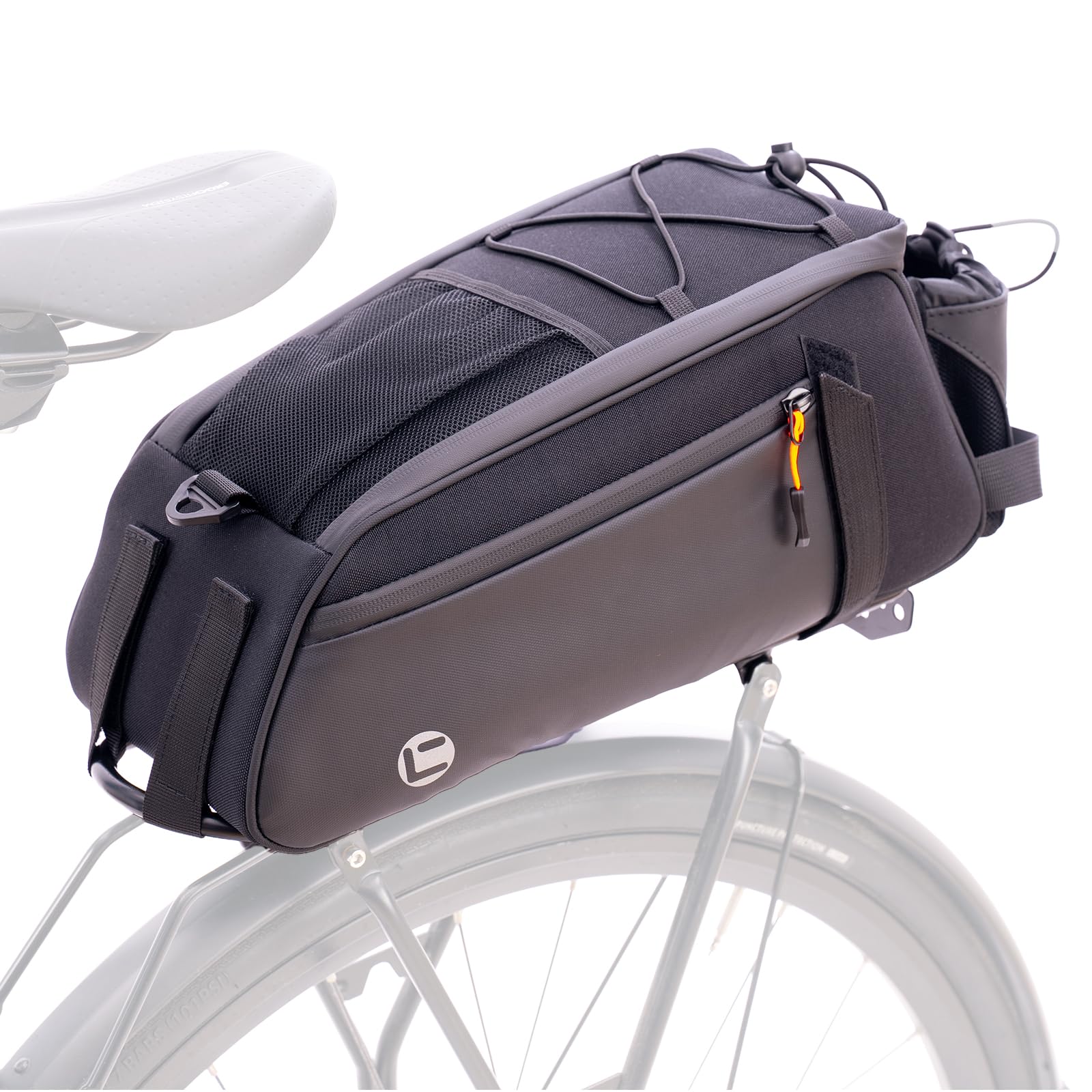 lafo Fahrrad Gepäckträgertasche, 8L Fahrradtasche für Gepäckträger, Multifunktionale Fahrradtasche Hinter Gepäckträgertasche Wasserdicht Rücksitztasche, Schnell Abnehmbare von lafo