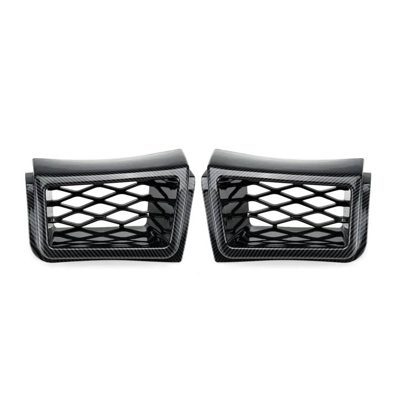 laiyonggr 2X Carbon Fiber Look Auto Bremse Luftkanal Front Stoßstange Sattel Grill Air Outlet Kompatibel for Silverado 1500 2003-2007 von laiyonggr