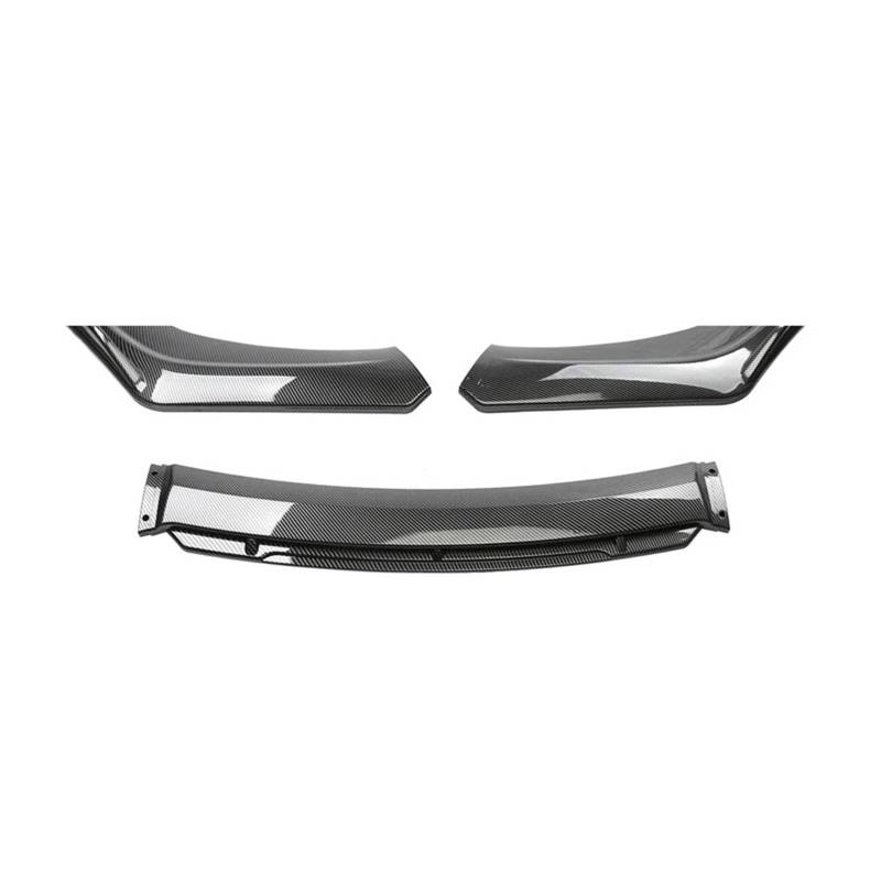 laiyonggr 4 STÜCKE Universal Auto Frontstoßstange Lip Body Kit Spoiler Canard Splitter Diffusor Carbon Fiber Frontstoßstange Abdeckung Lippe Frontspoiler(Carbon Black) von laiyonggr