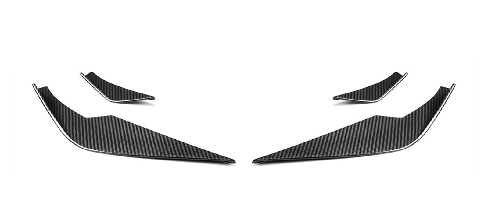 laiyonggr 4PCS Dry Carbon Canards Diffusor Spoiler Körper Kit Seite Fin Flaps Kompatibel for BMW M3 M4 G80 G82 G83 2021-? Frontstoßstangensplitter Canard von laiyonggr