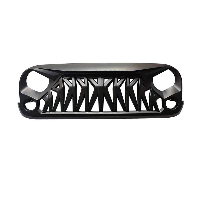 laiyonggr 4X4 Off Road Modifizierter Grill Frontgrill Autozubehör Pickup Racing Grills Frontstoßstange Mesh Kompatibel for Jeep Wrangler JK JKU 2007–2017 von laiyonggr