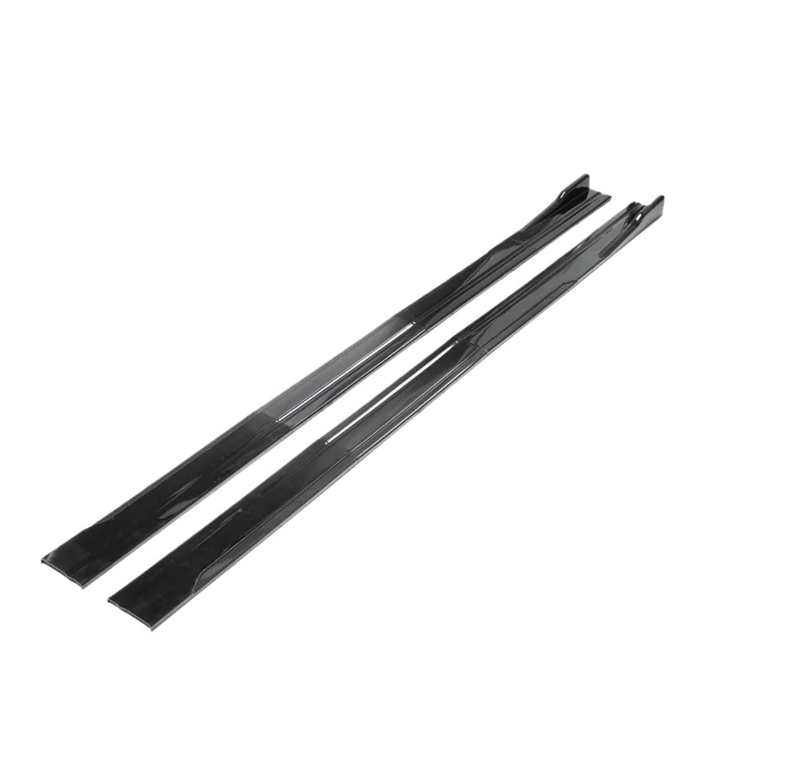 laiyonggr 8 STÜCKE 2 m/2,2 m Universal Seitenschwellerverlängerung Kipphebellippe Trennstoßstange Kompatibel for Changan(Glossy Black-2.18m) von laiyonggr