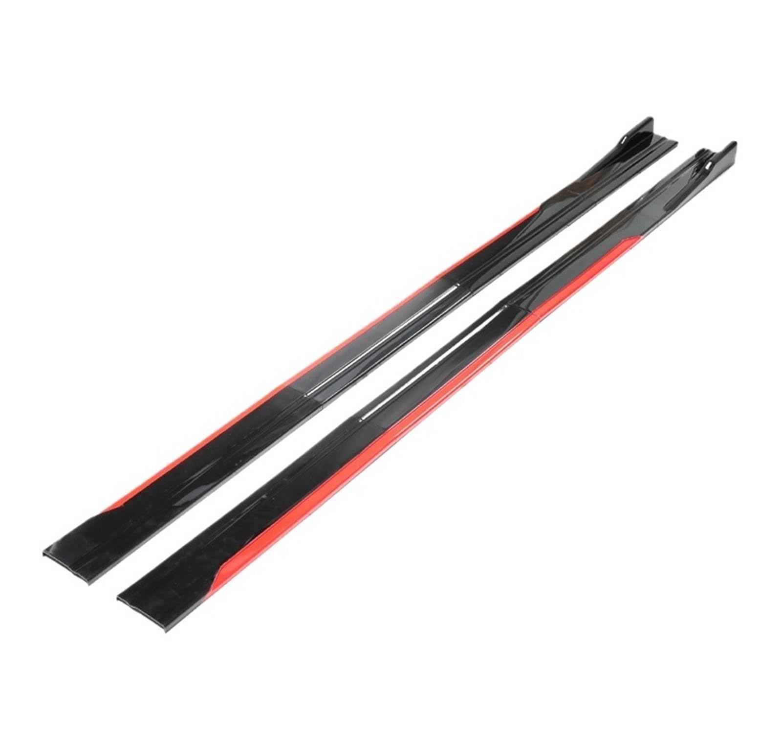 laiyonggr 8 STÜCKE 2 m/2,2 m Universal Seitenschwellerverlängerung Kipphebellippe Trennstoßstange Kompatibel for Changan(Reddish Black-2.18m) von laiyonggr