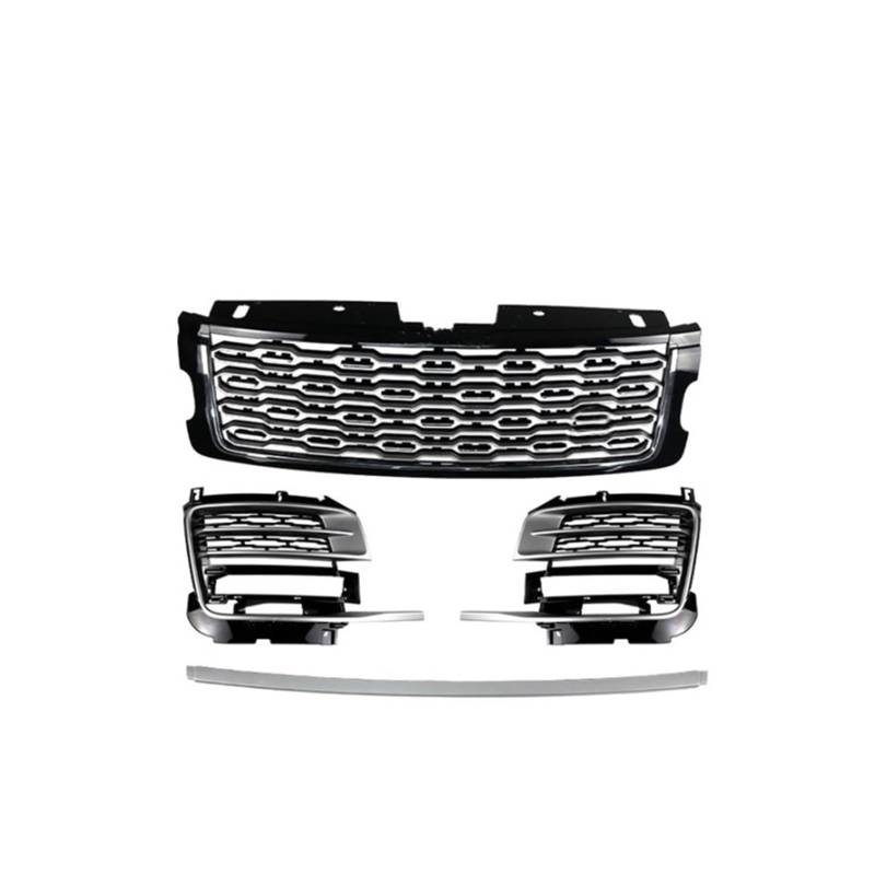 laiyonggr Auto Auto Teile Tuning Front ABS Mitte Grill Grille Kompatibel for Land Rover Range Rover Vogue SVA 2018 2019 2020(Silver 1 Set of 4 A) von laiyonggr