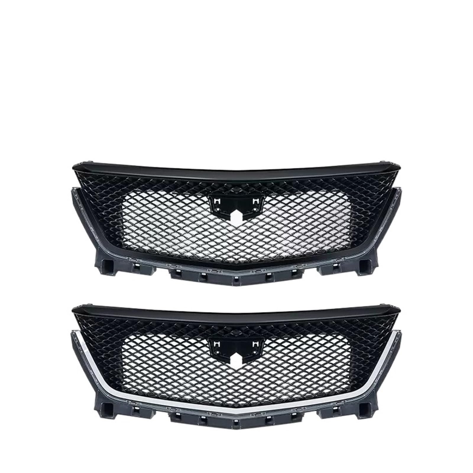 laiyonggr Auto Front Stoßstange Grill Maske Kühlergrill Racing Grills Kompatibel for Cadillac XT6 Außen Zubehör(Black) von laiyonggr