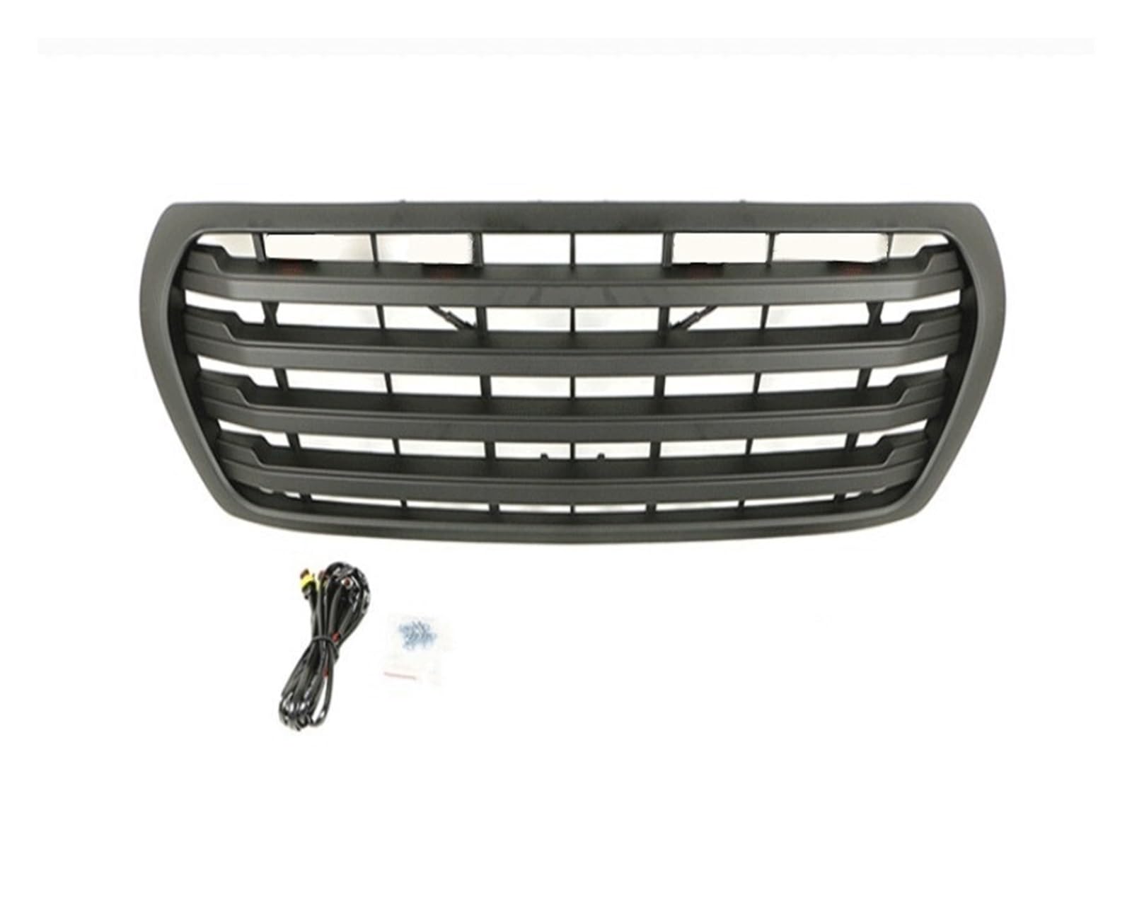 laiyonggr Auto-Frontgrill mit LED-Bernsteinlicht-Abdeckungsgitter, Renngitter-Zubehör, kompatibel for Toyota Land Cruiser LC200 2007–2015(Black1) von laiyonggr