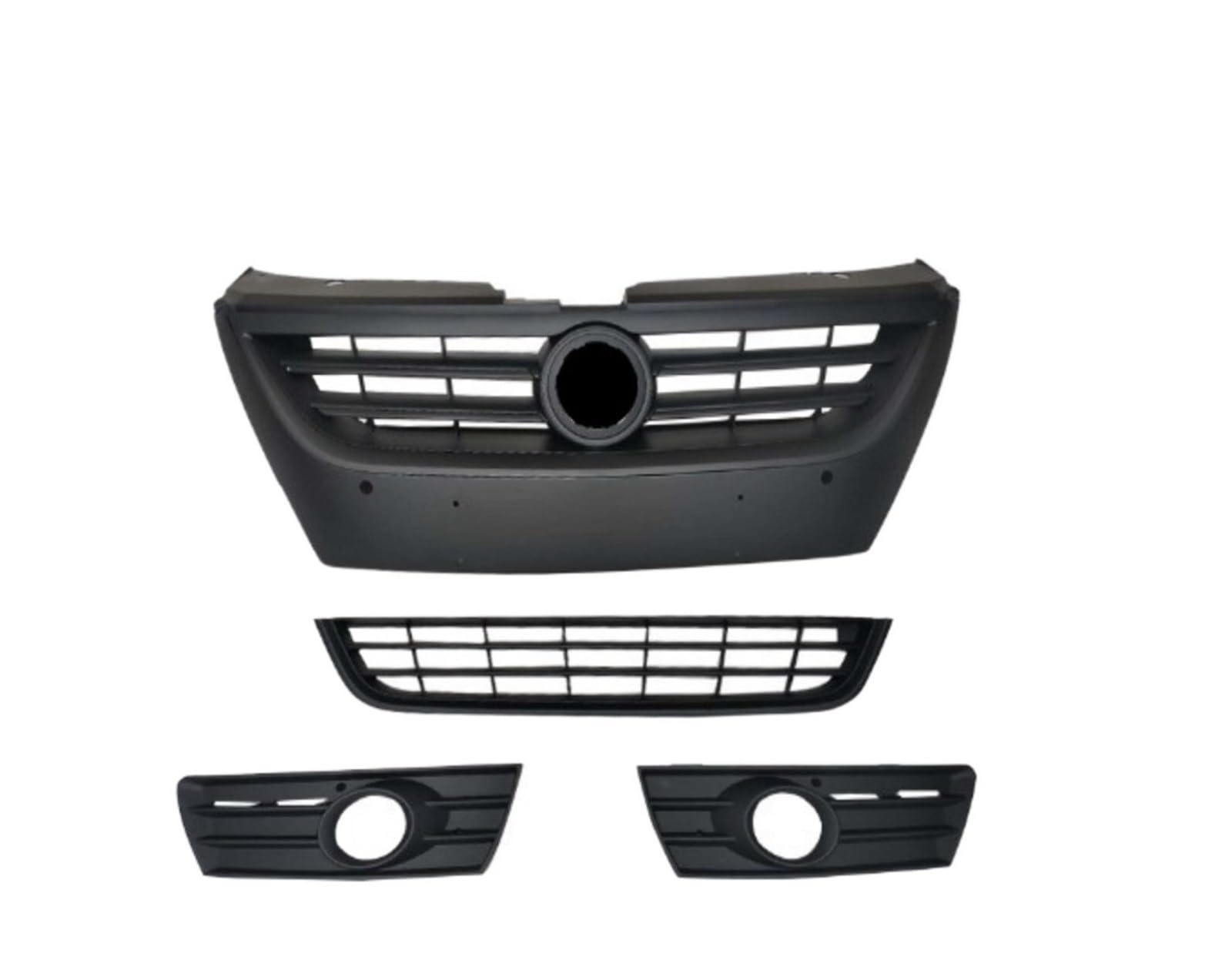 laiyonggr Auto-Frontstoßstangen-Grillmaske, Kühlergrill, kompatibel for VW CC 09–12(Matte black1) von laiyonggr